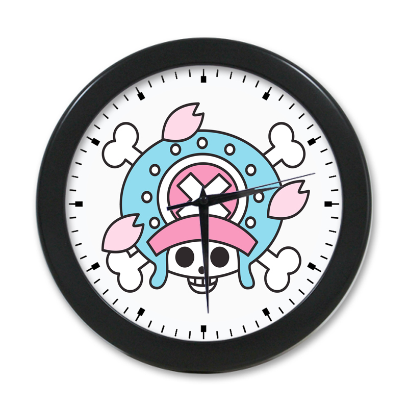 One Piece Anime Tony Chopper Jolly Roger Elegant Wall Clock Wall Clocks