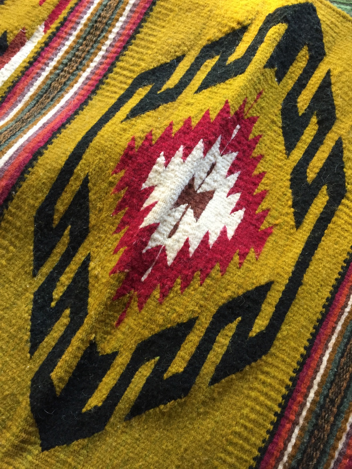 Zapotec rug, handwoven from Oaxaca, Mexico Area Rugs