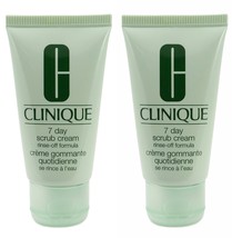 CLINIQUE 7 Day Scrub Cream Rinse-Off Formula 1 fl oz each Travel Size - $10.00
