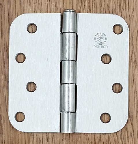 Satin Nickel 4/" X 4/" X 5//8/" Exterior Hinge