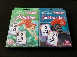 Disney Princess Addition and Subtraction Learning Flash Card Set image 1