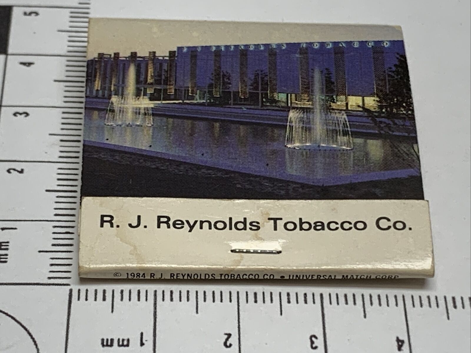Vintage Feature Matchbook Cover R.J. Reynolds Tobacco Co Whitaker Park Plant gmg - $39.60