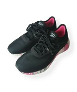 Reebok Flash Film Sneakers Womens 6 Black Pink Running Athletic Walking ... - $35.53