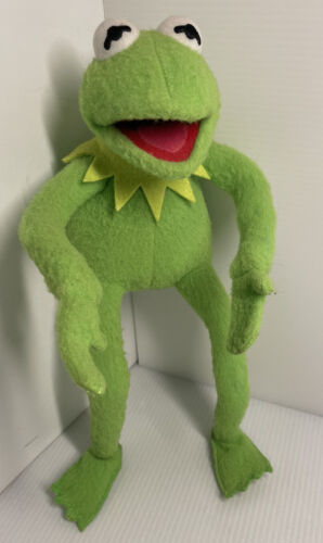 VTG Kermit the frog Posable stuffed animal by Applause 12