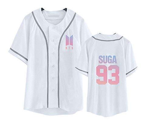 Mainlead Kpop BTS Merchandise Bangtan Boys Baseball Jersey T-Shirt Tee ...