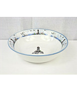 Mainstays Home MSY11 Lighthouse Seagull Sailboat Blue Trim 7-1/4&quot; BOWL - $4.95