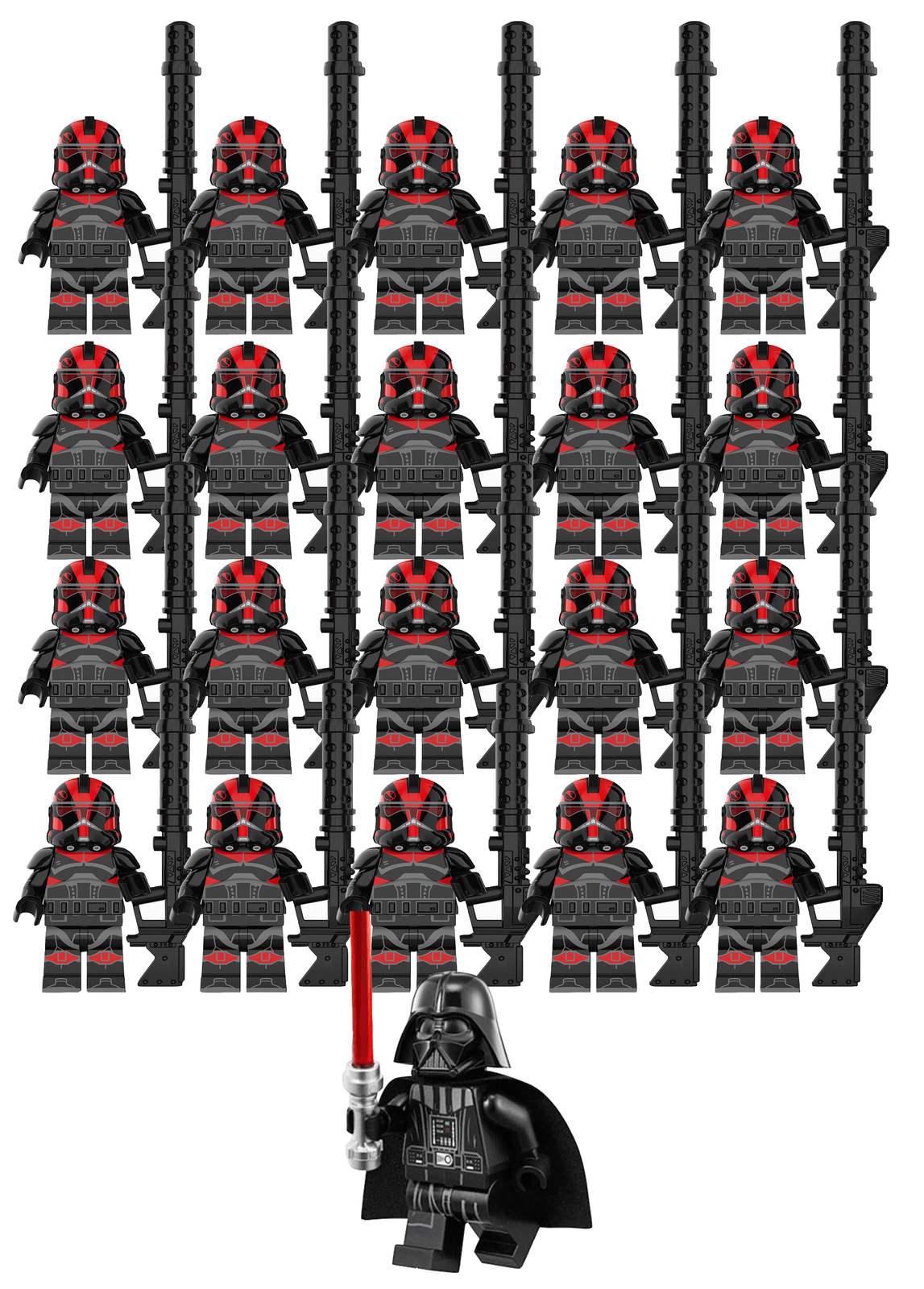Star Wars INFERNO SQUAD Commando and Darth Vader 21 Minifigures Lot