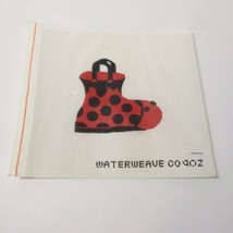 Lady Bug Rain Boot Needlepoint Canvas Waterwise 18 Count 8&quot; x 8&quot; - $38.69