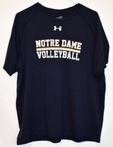 Under Armour Men's Loose HeatGear Notre Dame Volleyball Navy Blue Shirt Size XL