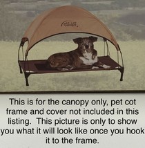 K & H Pet Cot Canopy Fits K&H Cot Sizes 30 x 42 x 7” Tan Large Dog Cat NO BED - $18.05