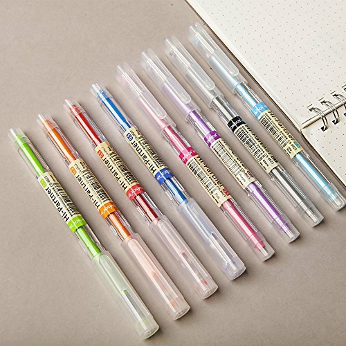 CHoSCH CS-8623 8-Colors Rollerball Pen Set, Beautiful Colors Gel Ink ...