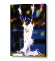 Framed LA Dodgers Yasiel Puig Magical Art Print Limited Edition w/signed... - $18.71