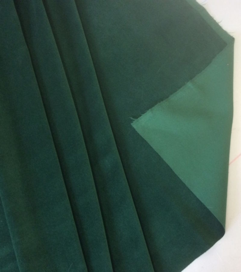100/% Cotton Schwarz samt Stoff 112cm Breit samt Velour