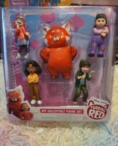 Disney Pixar Turning Red BFF Collectible Figure Complete Set of 5 NEW