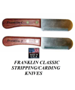 FRANKLIN Classic FINE&amp;COARSE STRIPPING KNIFE SET DOG Coat Hand Stripper ... - $58.99