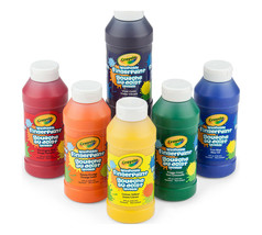 Crayola Washable Finger Paints, 6 Count, School Painting Supplies, Gifts etc - $24.19