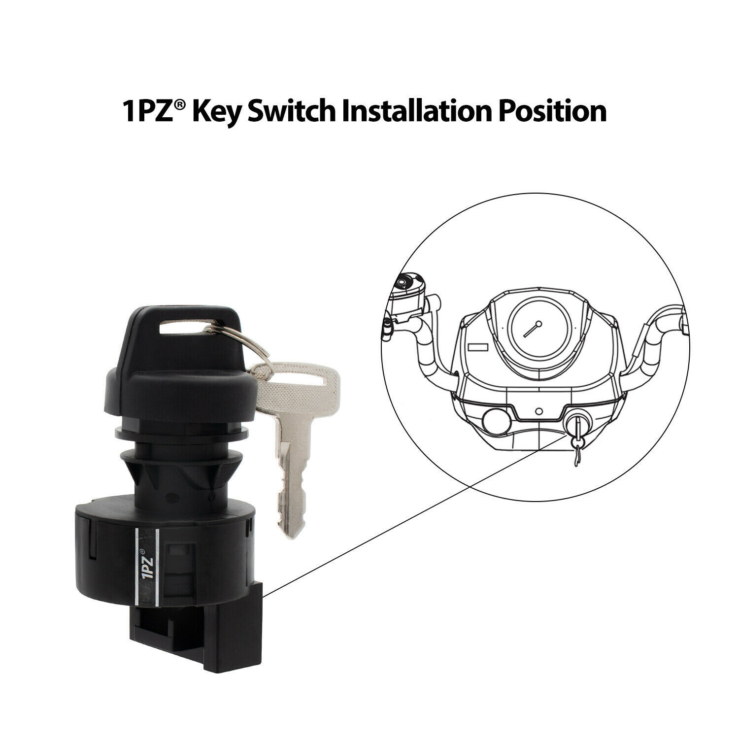Ignition Key Switch 3 Position For Polaris RZR 800 XP 900 1000 Ranger