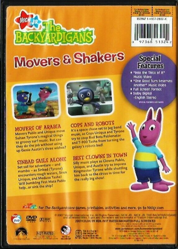 Backyardigans - Movers Shakers (DVD, 2007) - DVD, HD DVD & Blu-ray