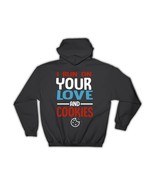 Love And Cookies : Gift Hoodie Shortbread Day Valentines Friendship Roma... - $35.99