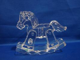 Kristal Color Italy Crystal Glass Rocking Horse Figurine - 4 ” Long  - $16.00