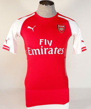 Puma Arsenal Football Club Red & White ACTV Short Sleeve Home Jersey Men's NWT - $149.99
