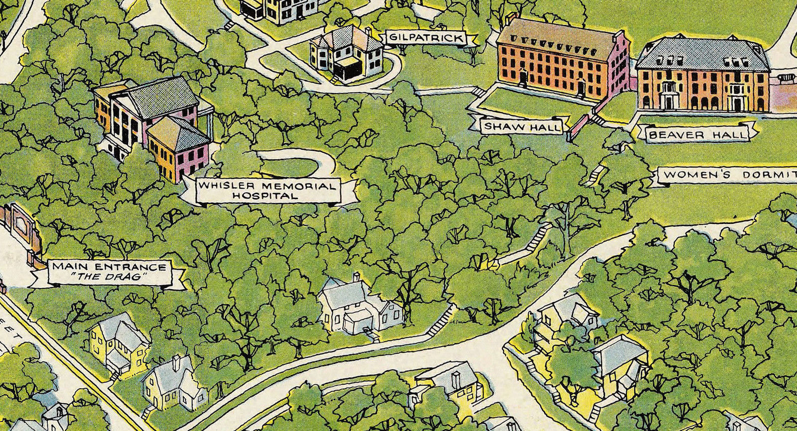 Denison University Campus Map – Map Vector