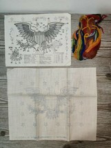 New Vintage Needlework Patriotic Americana Eagle  Rustic 15x12 - $27.95