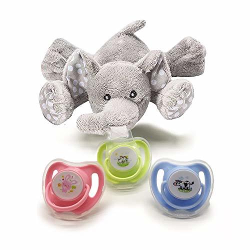 soothie pacifier holder stuffed animal