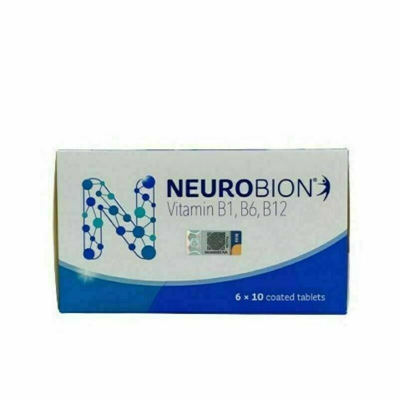 60 Tablets Neurobion Vitamin B1, B6, B12 for Numbness, Tingling & Nerve