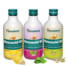 Himalaya Himcocid-SF syrup, Banana Flavor, 200 ml, relief from acidity bloating - $17.63