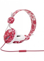 WESC Conga Headphones Hawaii Jester Red Flowers w Mic New in Box - $29.99