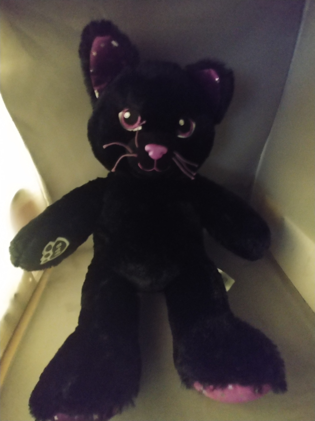 Build A Bear Plush Black Purple Starry Sky Night Kitten Halloween Cat ...