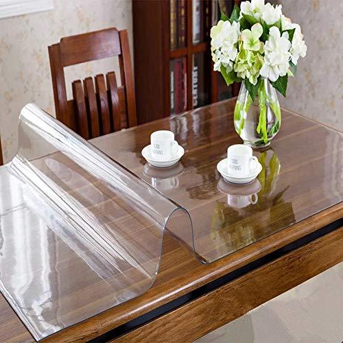 OstepDecor Custom 2.0mm Thick Crystal Clear Table Protector for Dining