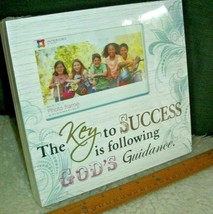 Religious Picture Frame 4 x 6 Photo God&#39;s Guidance The Key To Success Ne... - $15.83