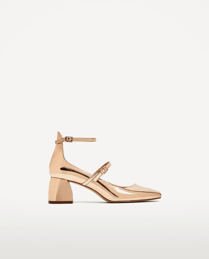 ZARA NUDE PINK ANKLE BOOTS WITH METHACRYLATE HEEL S//S 2017 NEW SIZE UK 6 EU 39