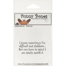 Riley &amp; Company Funny Bones Rubber Cling Sentiment Stamp #RWD-034 - $6.99