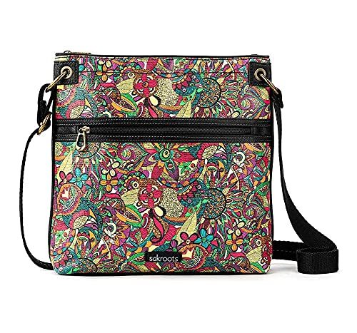 Sakroots Artist Circle Flat Crossbody, Rainbow Spirit Desert - Fashion