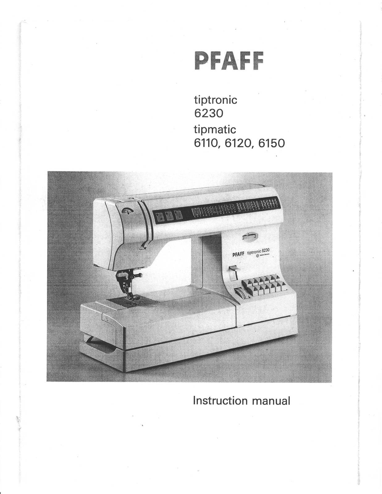 Pfaff Instruction manual~Ideas and tips for your sewing ease 