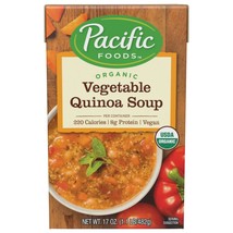 Pacific Foods Organic Vegetable Quinoa Soup 17.6 oz ( Pack of 12 ) - $55.94