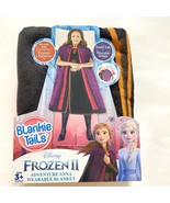 Disney Frozen II Anna Wearable Blanket Purple 56x30 Blankie Tails Gift Box - $14.89