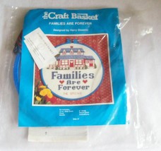 NEW The Craft Basket Cross Stitch Kit Families Are Forever 8&quot; CB-3513 NIP - $17.99