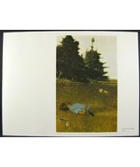 Andrew Wyeth Gravure Print DISTANT THUNDER &amp; BERRY BUCKET, The Farm - $29.69