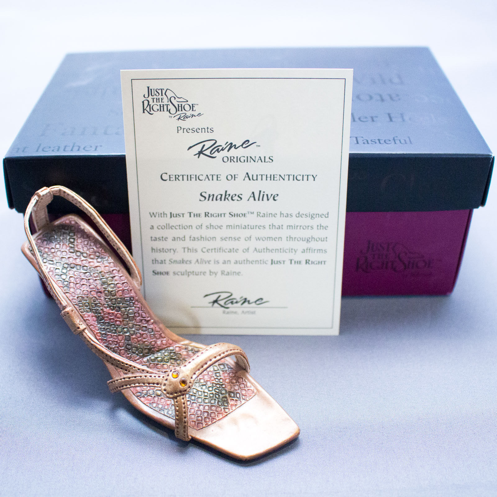 Lenox Box 6 Listings Lenox Willitts Just The Right Shoe By Raine Snakes Alive 25168 Nib Coa 13 07