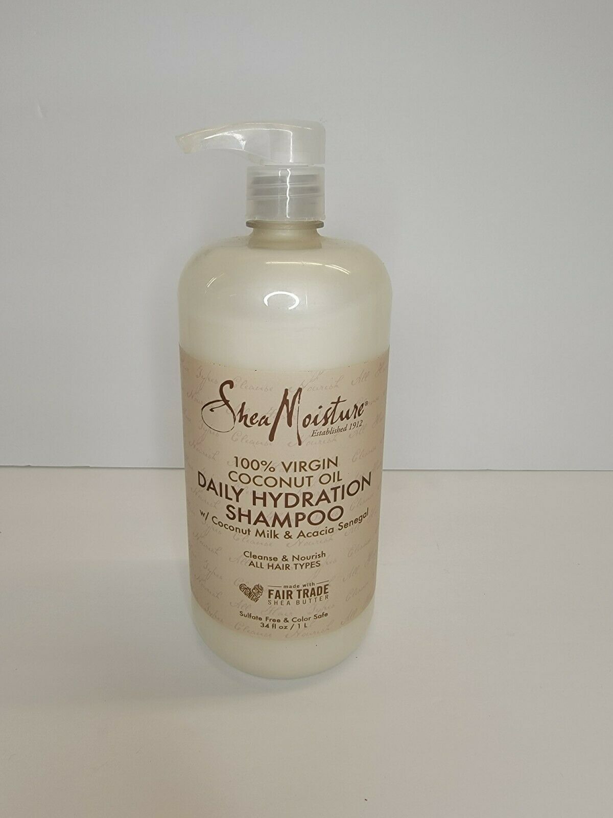 Shea Moisture 100 Virgin Coconut Oil Daily Hydration Shampoo 34 Fl Oz New Shampoo And Conditioning 7106