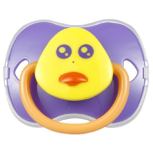 Lovely Duck Baby Pacifier Infant Silicone Newborn Nipple Purple