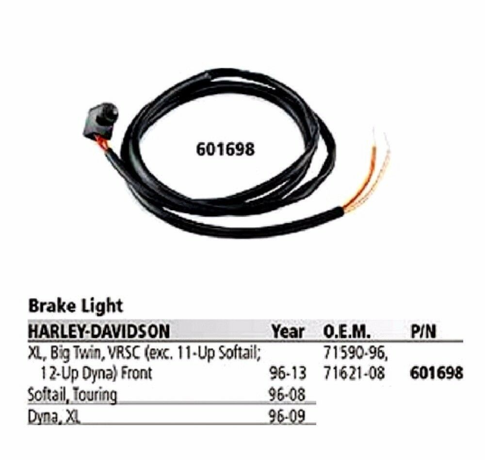 HARLEY BRAKE LIGHT SWITCH FRONT 9603 SPORTSTER 9613 BIG TWIN 7159096