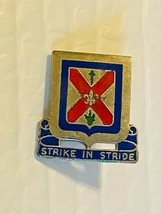 US Military 154th Armored Infantry Regiment Insignia Pin - Strike In Stride - $10.00