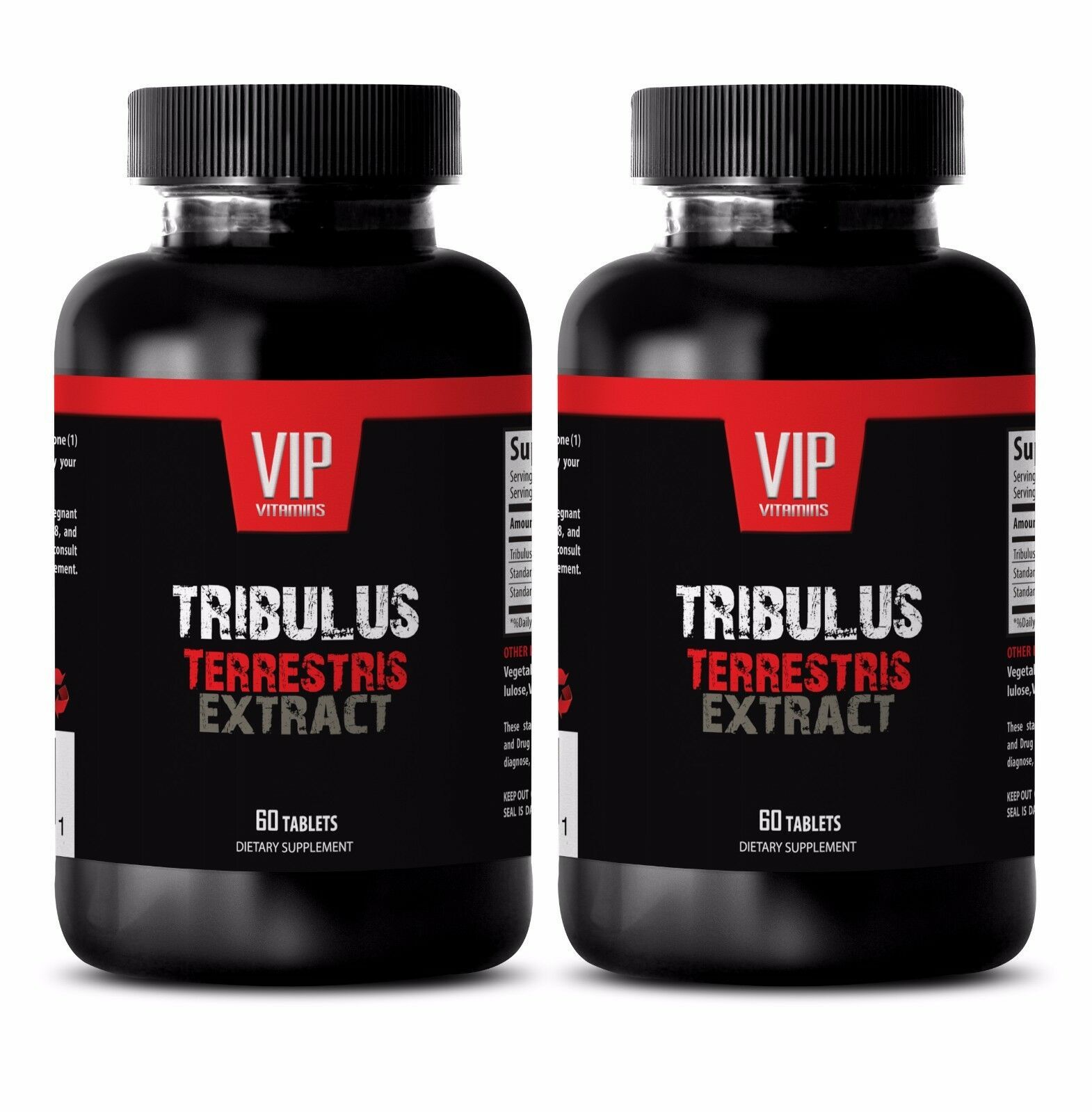 Natural Testosterone Booster Tribulus Terrestris 1000mg 2 Bottles 120 Caps