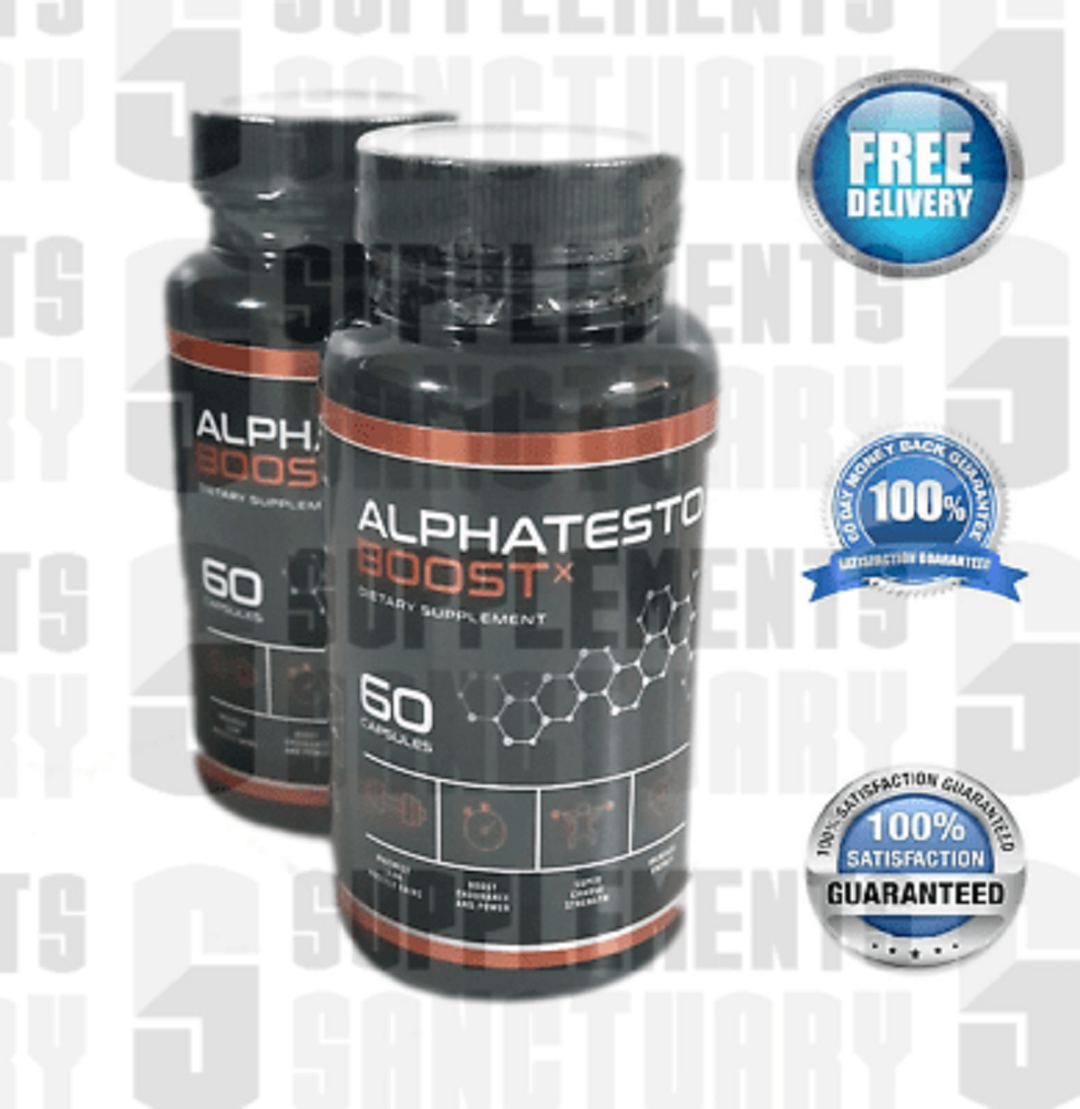 ALPHA TESTO BOOST X Male Fuel Formula 60 Capsules X 2 Bottles Other