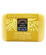 One With Nature Dead Sea Mineral Bar Soap Mild Exfoliating Lemon Sage, 7... - $8.19